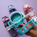 قمقمه 750 میل پیکسل سیلیکونی کرومی و دوستان - تصویر 7