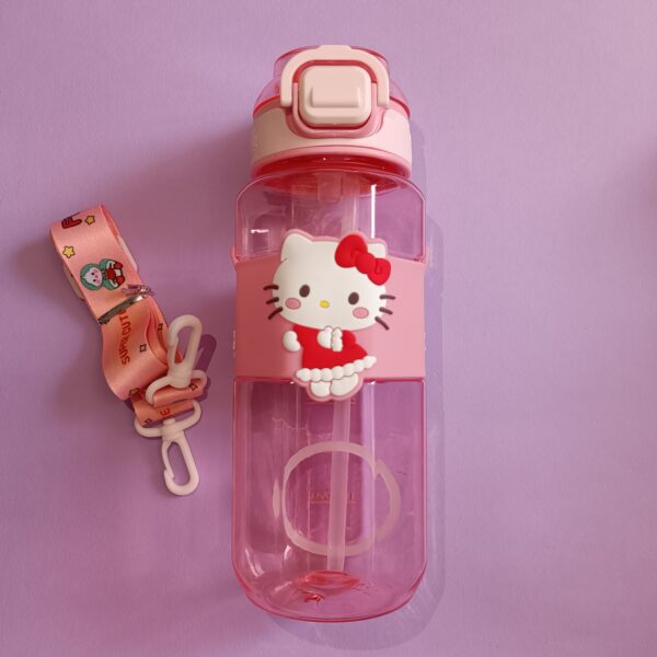 قمقمه 750 میل پیکسل سیلیکونی کرومی و دوستان - تصویر 4