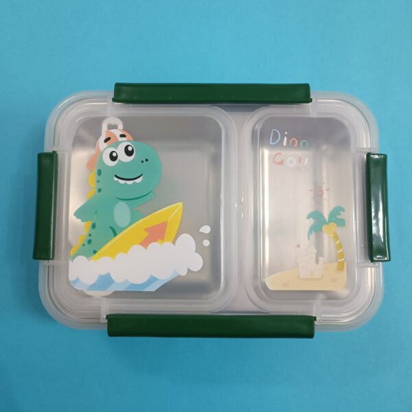 ظرف غذا استیل واشردار دو خانه مجزا - تصویر 3