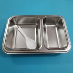 ظرف غذا استیل واشردار دو خانه مجزا - تصویر 4