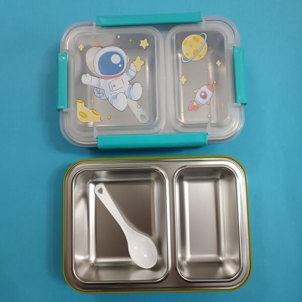 ظرف غذا استیل واشردار دو خانه مجزا - تصویر 7