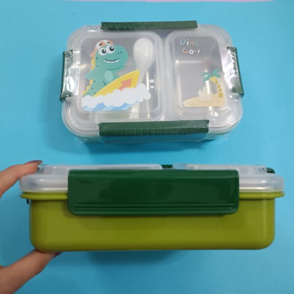 ظرف غذا استیل واشردار دو خانه مجزا - تصویر 8