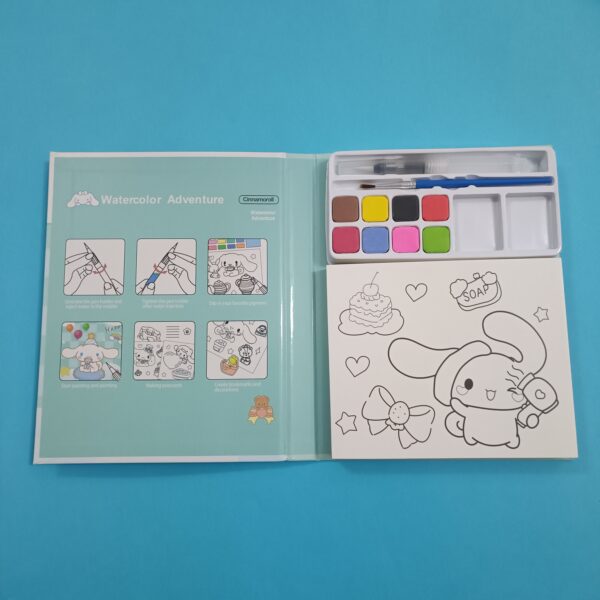 دفترچه رنگ آمیزی پالت دار آبرنگی کرومی و دوستان - تصویر 3