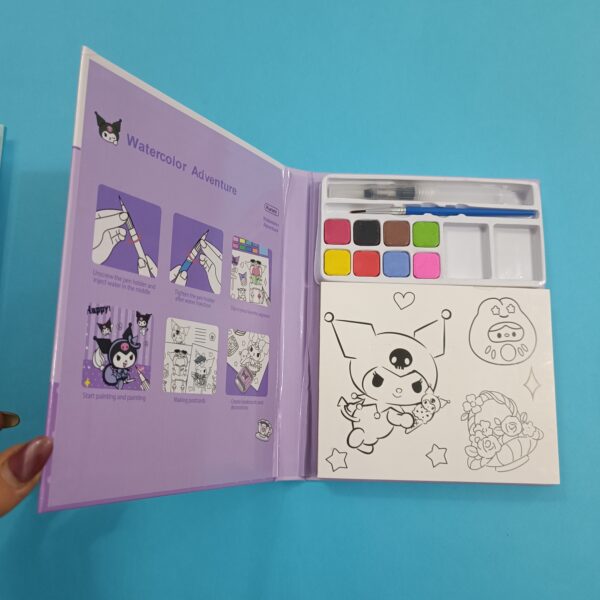 دفترچه رنگ آمیزی پالت دار آبرنگی کرومی و دوستان - تصویر 5