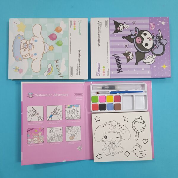 دفترچه رنگ آمیزی پالت دار آبرنگی کرومی و دوستان - تصویر 8