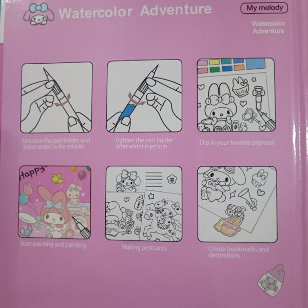 دفترچه رنگ آمیزی پالت دار آبرنگی کرومی و دوستان - تصویر 9