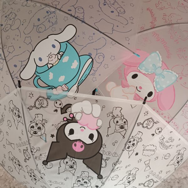 چتر شفاف سایز بزرگ کرومی و دوستان - تصویر 4