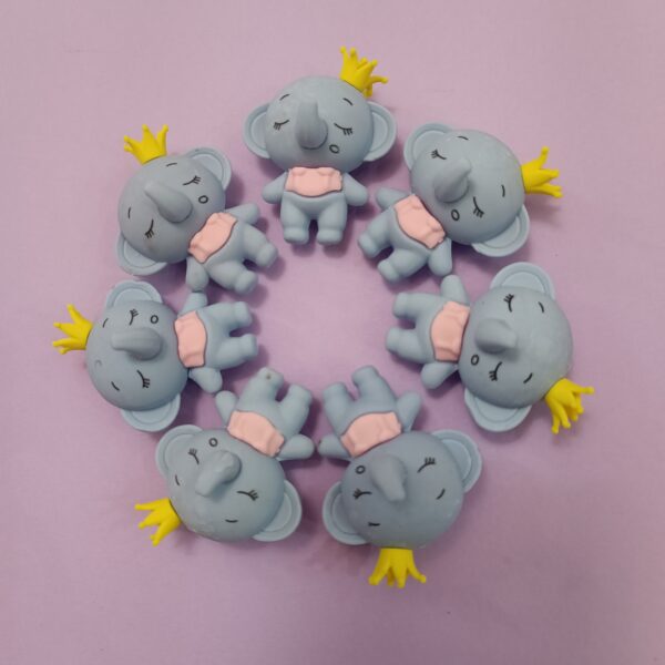 پاک کن سه بعدی فیل کیوت تاج دار - تصویر 5