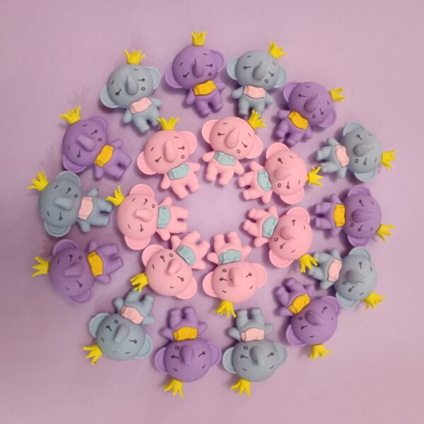 پاک کن سه بعدی فیل کیوت تاج دار - تصویر 7