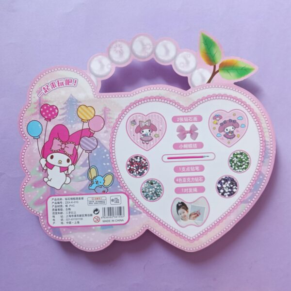 پک هدیه نقاشی الماسی قاب دار و کش مو کرومی و دوستان - تصویر 6