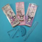 ست خط کش، گونیا و نقاله 5 در 1 کرومی - تصویر 6