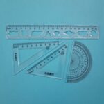 ست خط کش، گونیا و نقاله 5 در 1 کرومی - تصویر 3