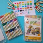 پاستل روغنی 36 عددی مینیون جعبه قفل دار - تصویر 3