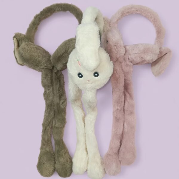 گوش گیر پمپی صدادار خرگوشی (تمام خز وارداتی) - تصویر 3