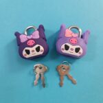 قفل کرومی سیلیکونی کلید دار - تصویر 2