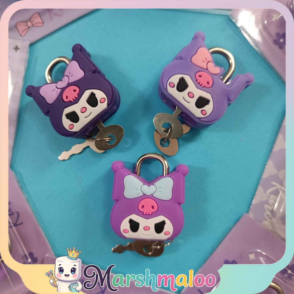 قفل کرومی سیلیکونی کلید دار