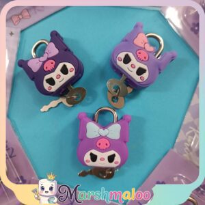 قفل کرومی سیلیکونی کلید دار