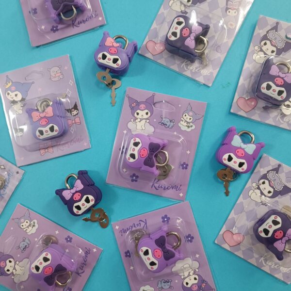 قفل کرومی سیلیکونی کلید دار - تصویر 4