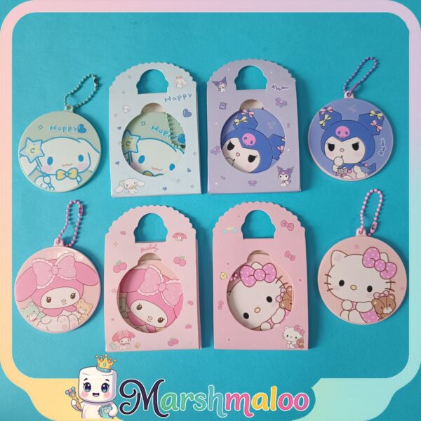 آینه جیبی آویز دار کرومی و دوستان - تصویر 1