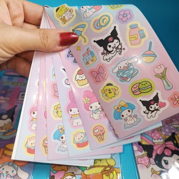 کتابچه 6 برگ استیکری کرومی و دوستان - تصویر 5