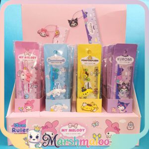 خط کش بوک مارک آویزدار سیلیکونی کرومی و دوستان