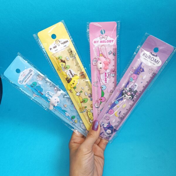 خط کش بوک مارک آویزدار سیلیکونی کرومی و دوستان - تصویر 2