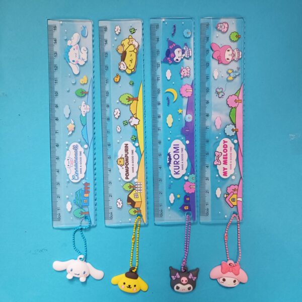 خط کش بوک مارک آویزدار سیلیکونی کرومی و دوستان - تصویر 4