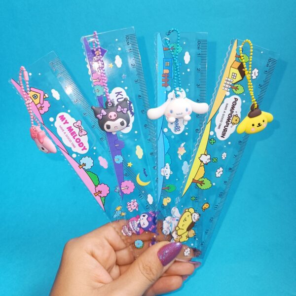 خط کش بوک مارک آویزدار سیلیکونی کرومی و دوستان - تصویر 6