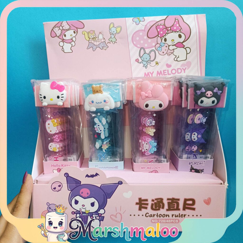 خط کش و بوک مارک پیکسل سیلیکونی کرومی و دوستان