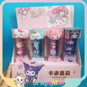 خط کش و بوک مارک پیکسل سیلیکونی کرومی و دوستان