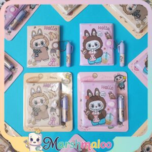 دفترچه خودکار دار بالشتی لبوبو سایز بزرگ