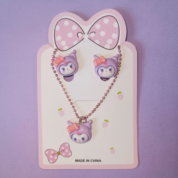 نیم ست کرومی (گردنبند و گوشواره) - تصویر 6