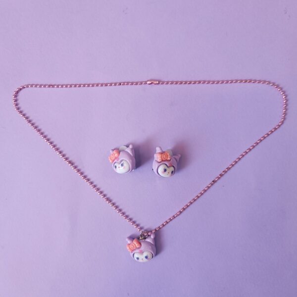 نیم ست کرومی (گردنبند و گوشواره) - تصویر 7