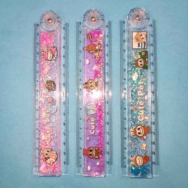 خط کش 30 سانتی تاشو شابلون دار آکواریومی لبوبو - تصویر 4