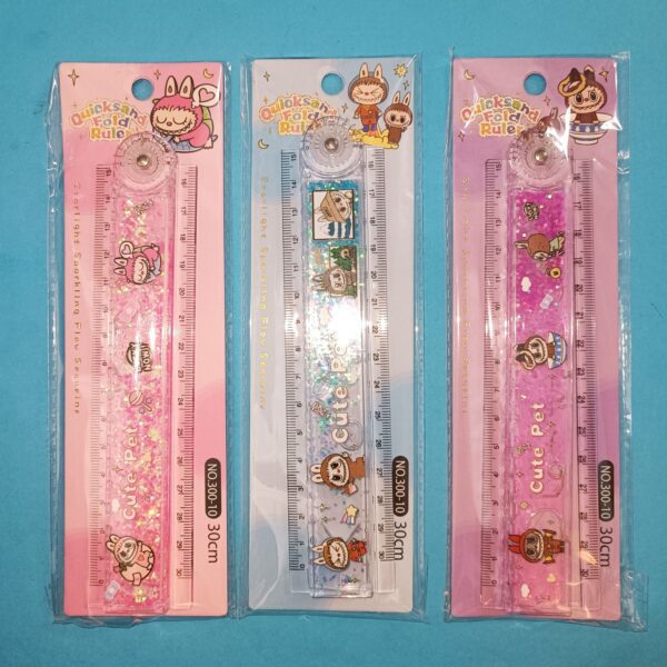 خط کش 30 سانتی تاشو شابلون دار آکواریومی لبوبو - تصویر 5