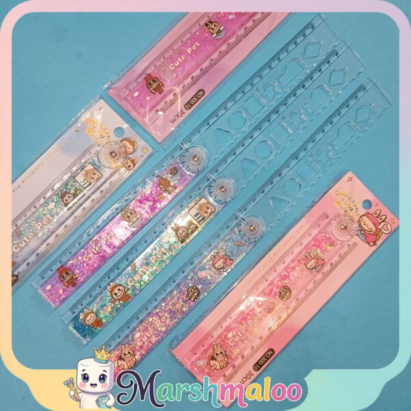 IMG_20260102_170653_1 خط کش 30 سانتی تاشو شابلون دار آکواریومی لبوبو