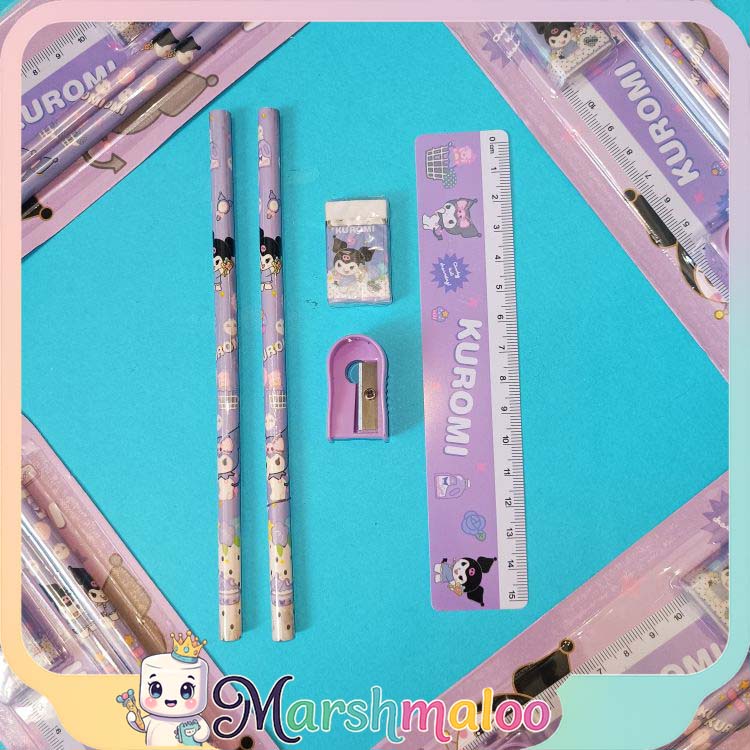 ست تحریر 5 تکه کرومی