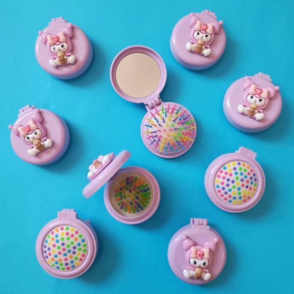 برس و آینه پیکسل دار کرومی تاشو - تصویر 5