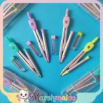 پرگار فلزی نوکی به همراه نوک و جعبه