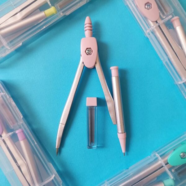 پرگار فلزی نوکی به همراه نوک و جعبه - تصویر 4