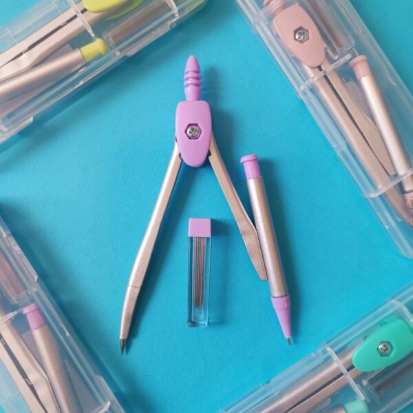 پرگار فلزی نوکی به همراه نوک و جعبه - تصویر 5