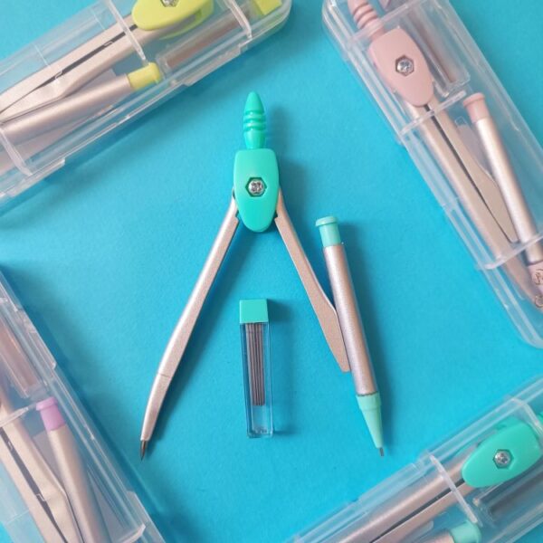 پرگار فلزی نوکی به همراه نوک و جعبه - تصویر 6