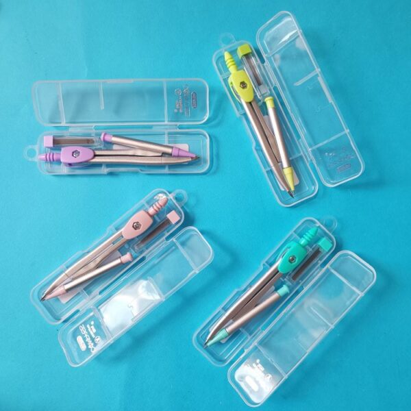 پرگار فلزی نوکی به همراه نوک و جعبه - تصویر 7