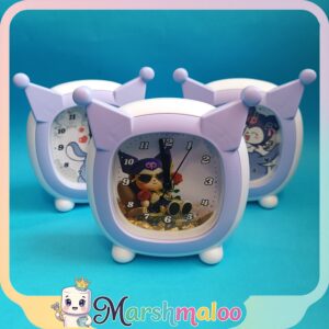 ساعت زنگ دار فانتزی گوش دار کرومی