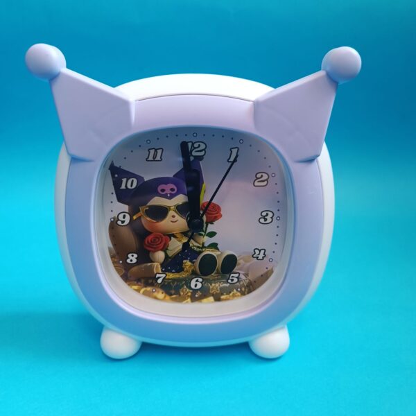 ساعت زنگ دار فانتزی گوش دار کرومی - تصویر 4