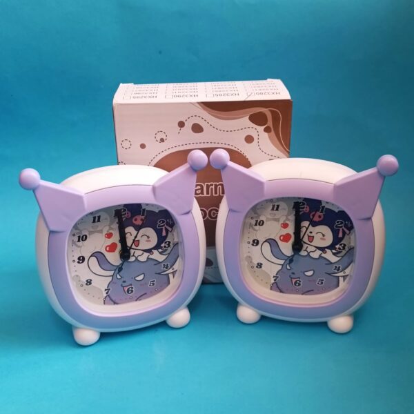 ساعت زنگ دار فانتزی گوش دار کرومی - تصویر 7