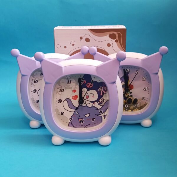 ساعت زنگ دار فانتزی گوش دار کرومی - تصویر 8