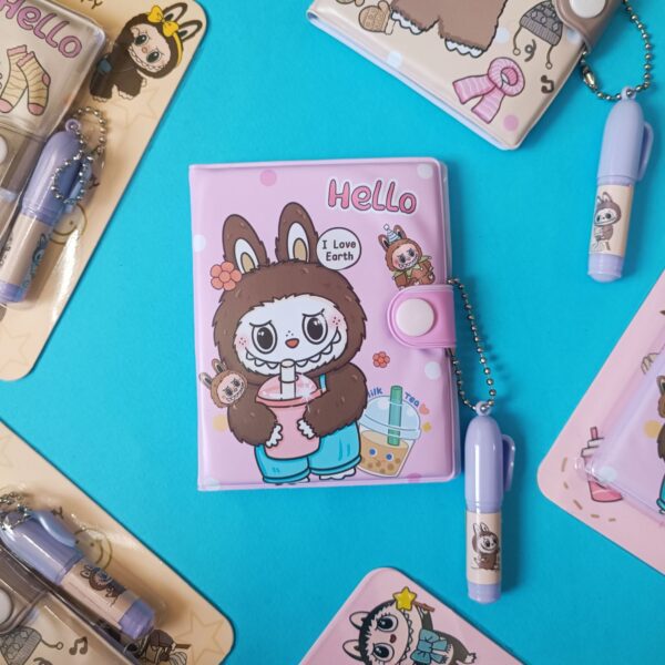 دفترچه خودکار دار بالشتی لبوبو سایز بزرگ - تصویر 3