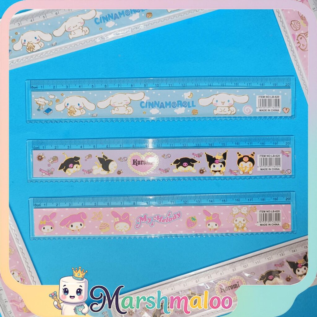 خط کش 20 سانتی شیشه ای کرومی و دوستان