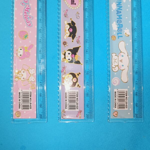 خط کش 20 سانتی شیشه ای کرومی و دوستان - تصویر 2